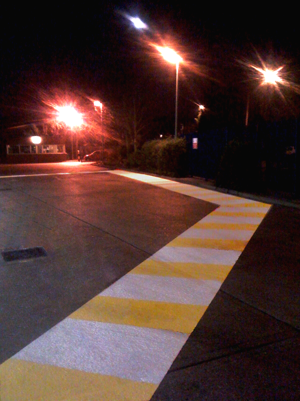Night time road - Line marking