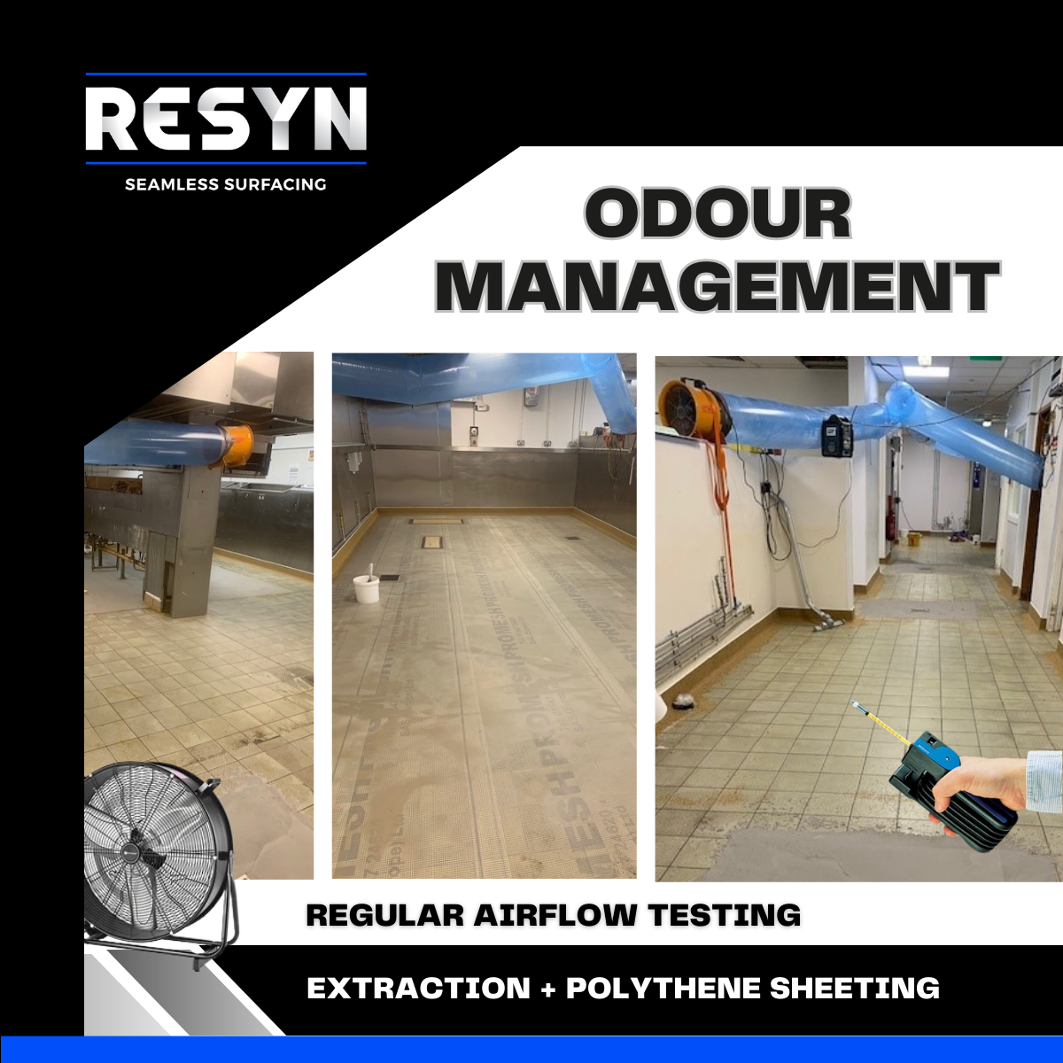 MMA resin floors and odour management