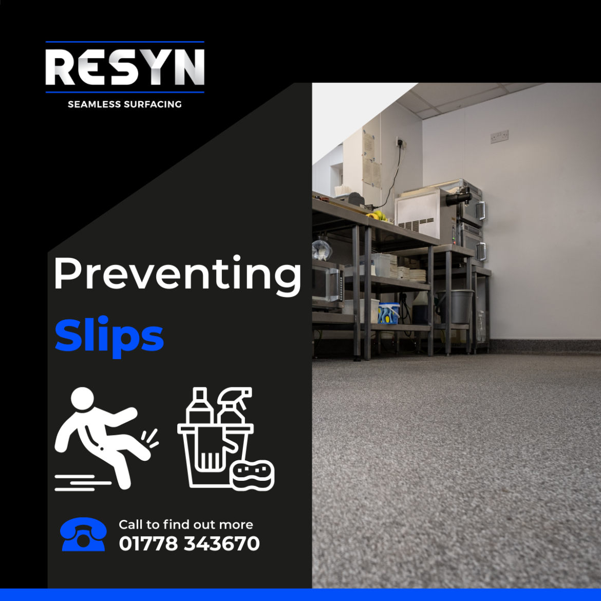 RESYN helping companies Preventing slips with a resin floor. anti slip resin flooring suppliers