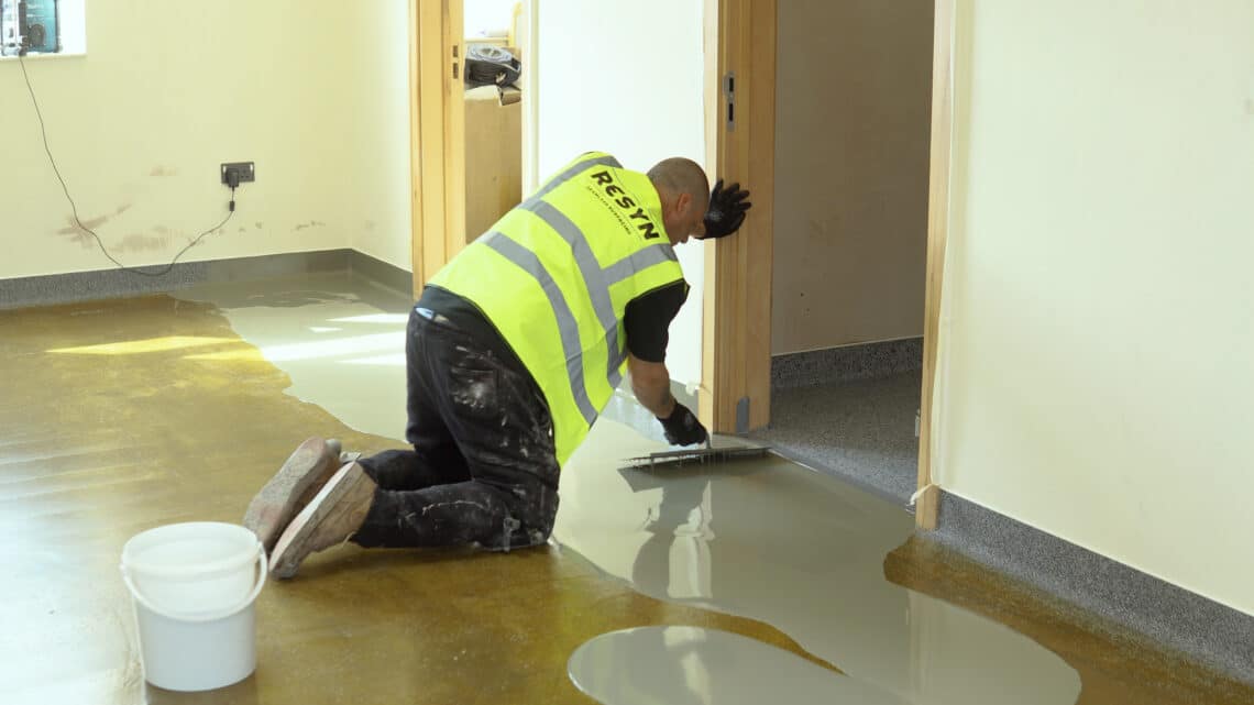 What types of floor can resin be installed onto?