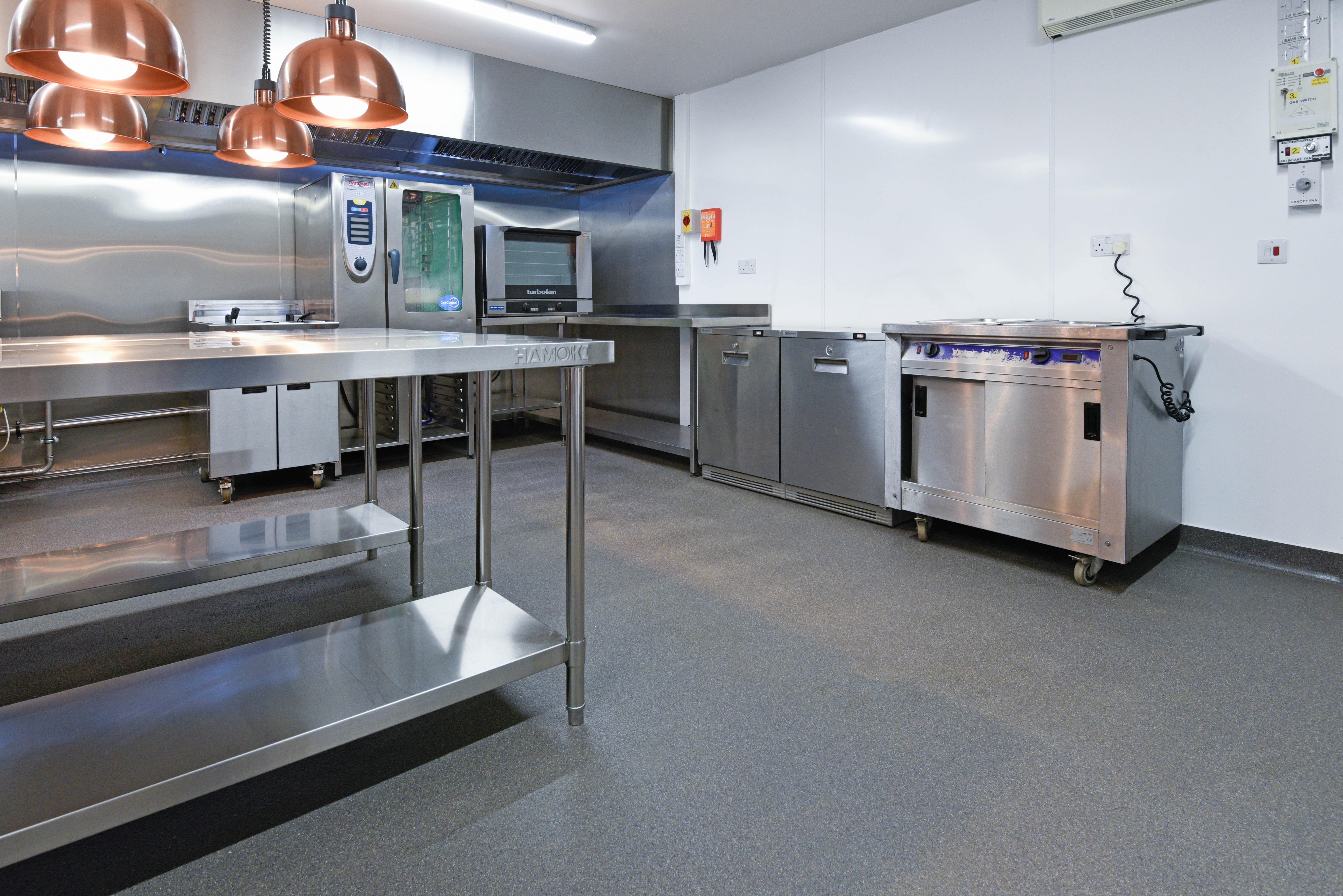 Resin flooring in commercial kitchens
