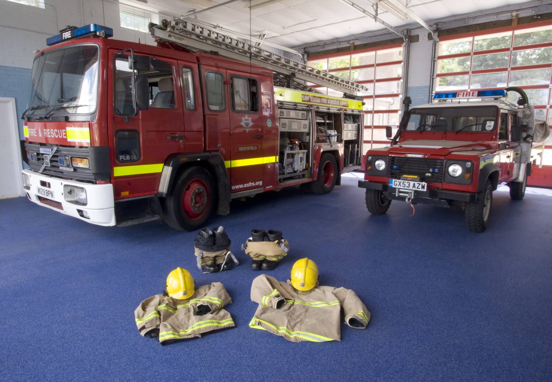 RESYN Flooring Installation at Heathfield Fire Station