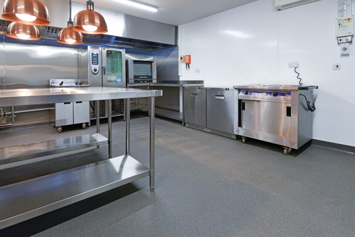 Resin flooring for commercial kitchens